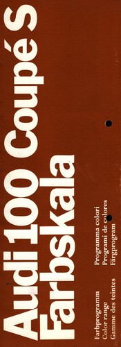 Prospekt farben audi 100 coupe - farben,