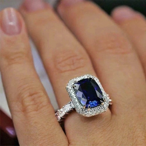 Cushion cut lab created - 3,