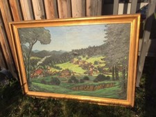 Riesiges Antikes Ölgemälde