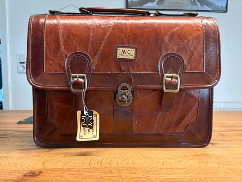 Leder aktentasche braun - m.c.,