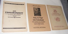 3 alte Notenhefte. Musik im