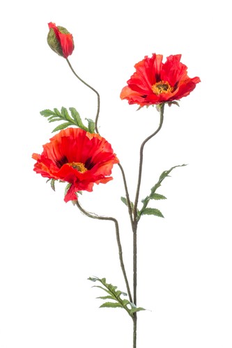 Künstliche mohnblume mit - künstliche,