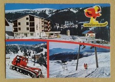 Alte AK-Skigebiet Lachtal-Steiermark-Schneeraupe-Pistenfahrzeug-gelaufen-70er