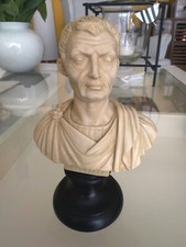 Römische Büste Statue von Gaius Julius Caesar, handgefertigt antik