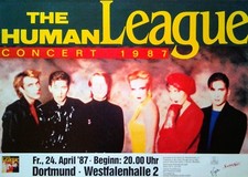 The Human League: Live (1987)  | Konzertposter Tourplakat A1
