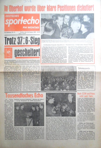 Deutsches sportecho januar - deutsches,