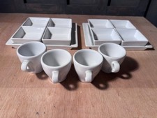 Weiß Porzellan 4 Stück