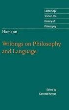 Hamann: Writings on Philosophy