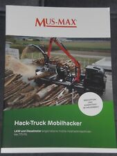 MUS-MAX Hack-Truck, LKW- Holzhäcksler Prospekt von 2023 ( Forst 276 )