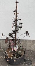 Kaskaden Brunnen, Springbrunnen aus Kupfer inklusive Pumpe für den Innenbereich