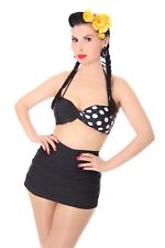 SugarShock Darina Pin Up 50er Jahre retro Polka Dots Rockabilly Neckholder Twist
