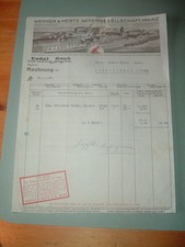 Rechnung Fa. Werner & Mertz AG