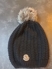 Moncler Mütze Wolle Schwarz