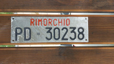 Nummernschild Italien RIMORCHIO
