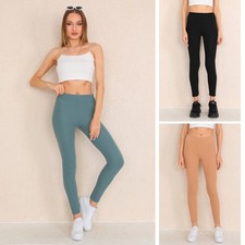 Damen Leggings Rippstruktur