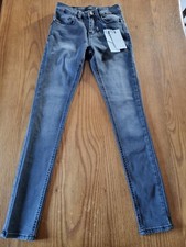 ONLY DUST Damen Skinny Jeans Grau Gr.S L32 High Waist Stretch UVP 39,99€