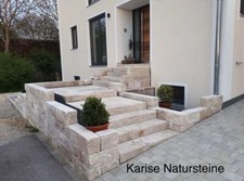 Travertin Blockstufe 100 x 35