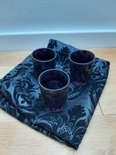 3x Teelichthalter + Tischläufer + 2 Tischsets Gothic Style Kerzenhalter Deko