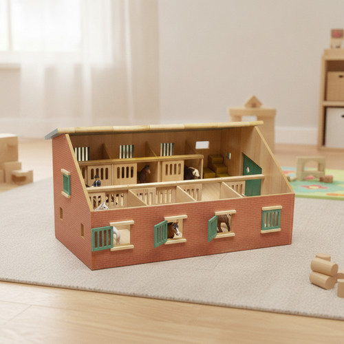 Pferdestall mit pferdeboxen - pferdestall,