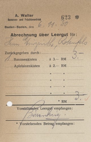 Abrechnung baden walter - baden-baden,
