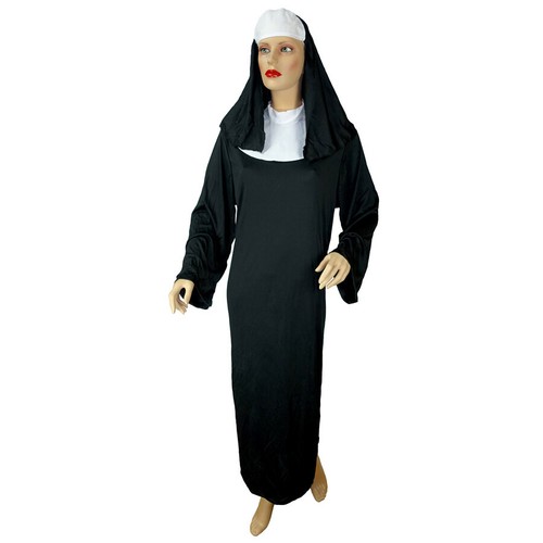 Damen nonne kostüm haube - kostÜm,