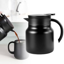 1L Thermoskanne Kaffeekanne Isolierkanne Thermo Teekanne Teesieb Edelstahl 316