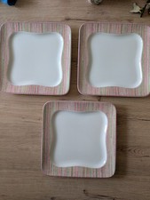 Villeroy & Boch Vivo 3 x Kuchenteller Bunt Quadratisch 22 cm