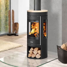 Justus Kaminofen Mino Trios 2.0 Schwarz Abdeckpl. Sandstein 5,5 kW