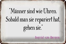 Schild Blech 30x20cm - Made in