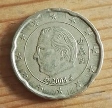 20 Cent Belgien 2008 FEHLPRÄGUNG 