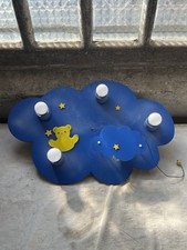 Kinderzimmer Lampe blau Wolke
