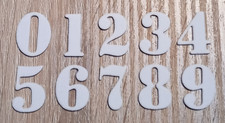 Moosgummi Zahlen, Adventszahlen ,basteln dekorieren, 170 Stück Weiß, Neu