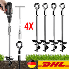4er Erdanker Bodenanker Schaukel-Anker Setlang Befestigungsanker Erdnagel Anker