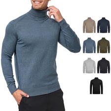 Indicode Herren Strickpullover Eldo-Feinstrickpullover Rollkragen Männer