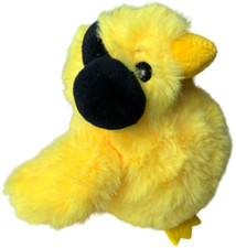 Plüschtier Stofftier Kuscheltier gelb Ente Huhn Küken mit Kopfhörer 11cm Ostern