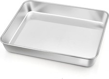 Homikit Backblech, Edelstahl Klein Auflaufform Ofenblech Ofenform, Rechteckig