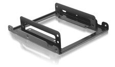 Nanocable – 10.99.0002 Adapter 3.5" für 2x 2.5" HDD SSD Metallrahmen Schwarz