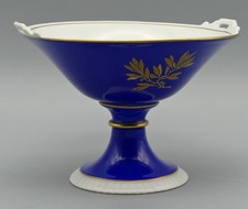 SELTEN RAR KPM SCHALE KONFEKTSCHALE AUF FUSS KRIEGSMARKE REICHSAPFEL ca. 1914-18