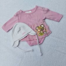 Puppenkleidung 2 teiliges Set -Mützchen -Body mit Röckchen  Puppe ab Größe 48-50