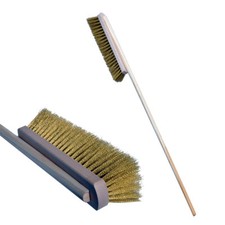 Messingbesen mit Stiel 117cm