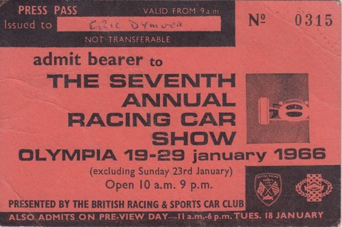 1966 rennwagen show olympia - 1966,