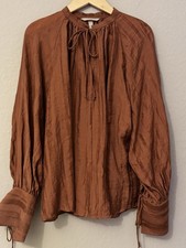 Zimtbraune H&M Boho-Bluse mit