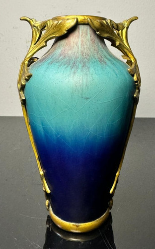 Jugendstil keramikvase mit - jugendstil,