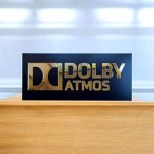 Dolby Atmos Wandschild Gold