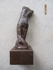 Bronze Torso Mädchen Frauen Akt Monogrammiert Modern