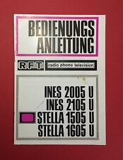 RFT Bedienungsanleitung VEB