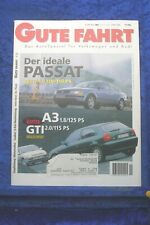 Gute Fahrt 11/96 VW Audi Passat TDI A3 Golf GTI VW Speed Weekend Hymer Eriba