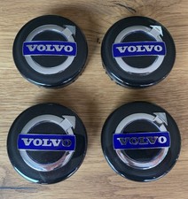 4x Original Volvo Felgenkappe schwarz, Nabenkappe, Radnabendeckel, 30666913