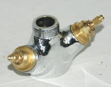 Grundkörper mit Ventilen - Zweigriff Kreuzgriff Armatur für Waschbecken