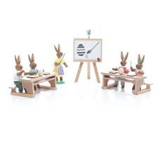 Osterdekoration Hasenschule